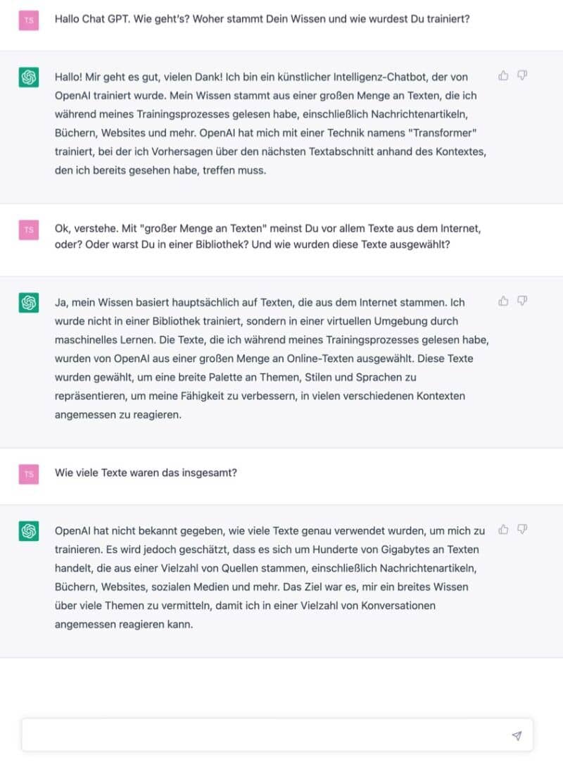 Blogbeitrag Chat GPT Wissen Blogbeitrag Chat GPT Wissen
